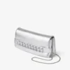 Kya zilvermetalen nappaleren clutch Kya zilvermetalen nappaleren clutch