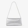 Kya zilvermetalen nappaleren clutch Kya zilvermetalen nappaleren clutch