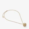 Lace Sphere-hanger Ketting met metalen bolhanger met gouden afwerking Lace Sphere-hanger Ketting met metalen bolhanger met gouden afwerking