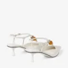 Lauri 50 Latte Mix Nappa-leren slingbacks met kralen Lauri 50 Latte Mix Nappa-leren slingbacks met kralen