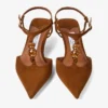 Lauri 50 Tan Mix suède slingbacks met kralen Lauri 50 Tan Mix suède slingbacks met kralen