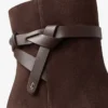 Lawton enkellaars 65 Chocoladebruine suède en kalfsleren enkellaarzen Lawton enkellaars 65 Chocoladebruine suède en kalfsleren enkellaarzen