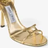 Leo 100 gouden sandalen van Candy Wrap-leer
