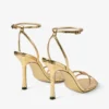 Leo 100 gouden sandalen van Candy Wrap-leer