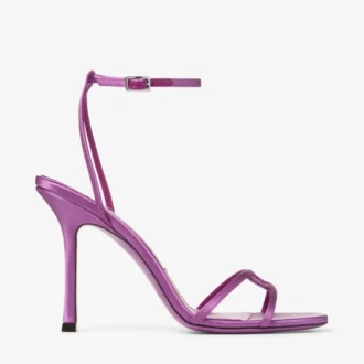 Leo 100 Violet Orchid satijnen sandalen