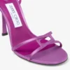 Leo 100 Violet Orchid satijnen sandalen