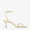 Leo 65 Buttermilk Elaphe-sandalen van bedrukt leer Leo 65 Buttermilk Elaphe-sandalen van bedrukt leer