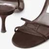 Leo 65 Chocoladebruine suède sandaal Leo 65 Chocoladebruine suède sandaal