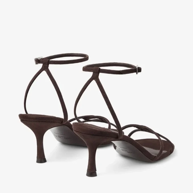 Leo 65 Chocoladebruine suède sandaal Leo 65 Chocoladebruine suède sandaal