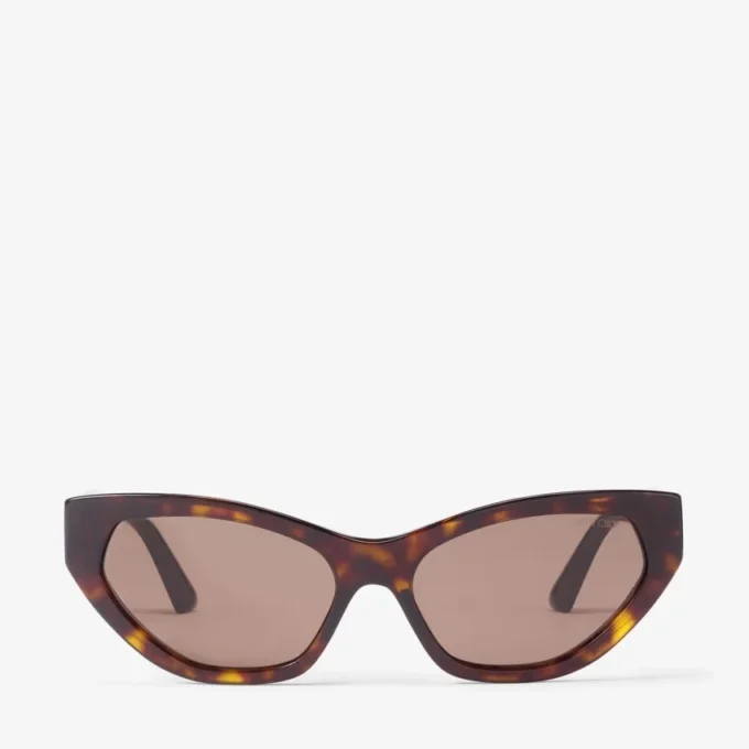 Leyla bruine Havana cat-eye zonnebril Leyla bruine Havana cat-eye zonnebril