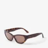 Leyla bruine Havana cat-eye zonnebril Leyla bruine Havana cat-eye zonnebril