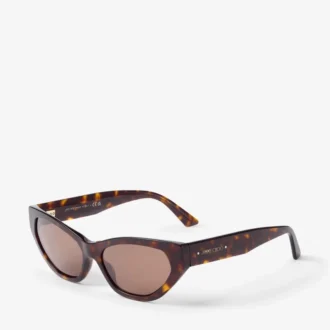 Leyla bruine Havana cat-eye zonnebril