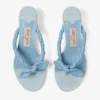 Liss 35 Riviera Blue Mix zachte handschoenleer en gespikkeld canvas muiltjes met nappaleren strik Liss 35 Riviera Blue Mix zachte handschoenleer en gespikkeld canvas muiltjes met nappaleren strik