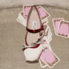 Loli Ballerina Macaron en Ruby Red satijnen ballerina’s met satijnen strikken Loli Ballerina Macaron en Ruby Red satijnen ballerina’s met satijnen strikken