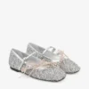 Loli Ballerina Zilver en Macaron Poeder Glitter Stof Ballerina’s met Satijnen Strikken Loli Ballerina Zilver en Macaron Poeder Glitter Stof Ballerina’s met Satijnen Strikken