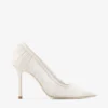 Lotta 100 Pumps van ivoorkleurige tule en nappa