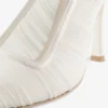 Lotta 100 Pumps van ivoorkleurige tule en nappa