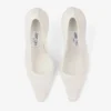 Lotta 100 Pumps van ivoorkleurige tule en nappa