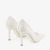 Lotta 100 Pumps van ivoorkleurige tule en nappa