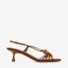 Lova 50 Tan Mix suède sandalen met kralen Lova 50 Tan Mix suède sandalen met kralen