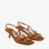 Lova 50 Tan Mix suède sandalen met kralen Lova 50 Tan Mix suède sandalen met kralen