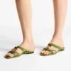 Lova Mule Flat Clover Mix suède ballerina’s met kralen Lova Mule Flat Clover Mix suède ballerina’s met kralen