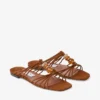 Lova Mule Flat Tan Mix suède ballerina’s met kralen Lova Mule Flat Tan Mix suède ballerina’s met kralen