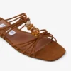 Lova Mule Flat Tan Mix suède ballerina’s met kralen Lova Mule Flat Tan Mix suède ballerina’s met kralen