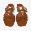 Lova Mule Flat Tan Mix suède ballerina’s met kralen Lova Mule Flat Tan Mix suède ballerina’s met kralen