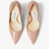 Love 100 Balletroze lakleren pumps met spitse neus en JC-embleem Love 100 Balletroze lakleren pumps met spitse neus en JC-embleem