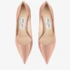 Love 65 balletroze lakleren pumps met JC-embleem Love 65 balletroze lakleren pumps met JC-embleem