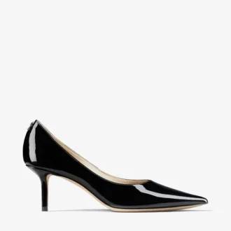 Love 65 zwarte lakleren pumps met Jc-embleem