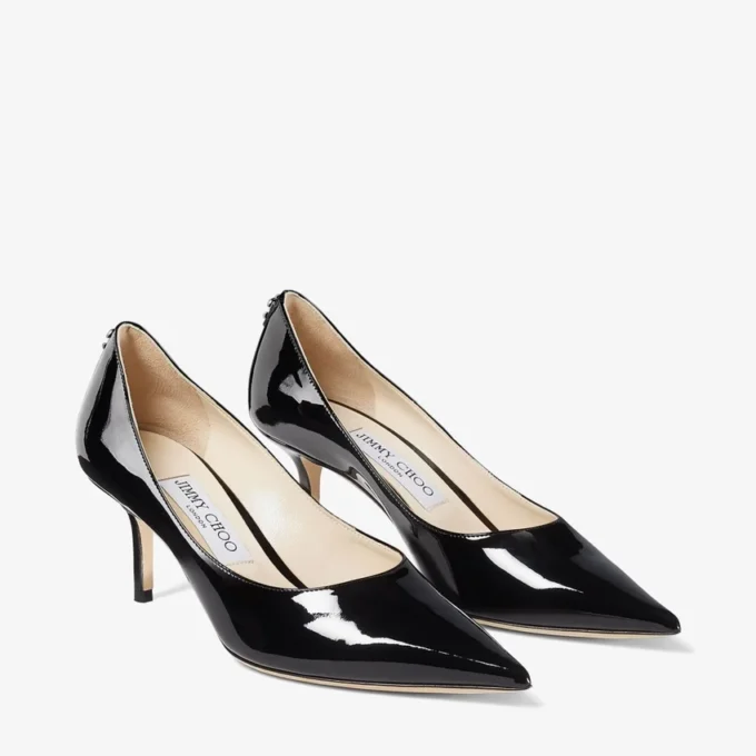 Love 65 zwarte lakleren pumps met Jc-embleem