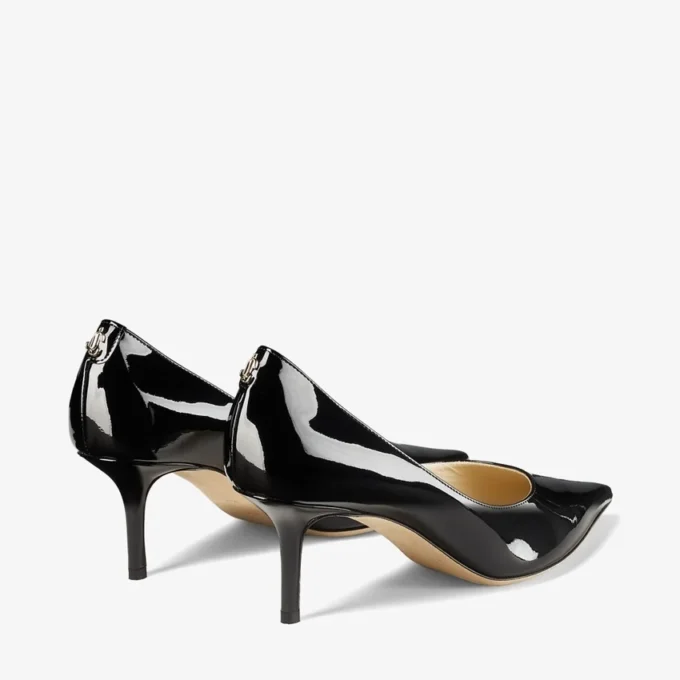 Love 65 zwarte lakleren pumps met Jc-embleem