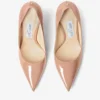 Love 85 Balletroze lakleren pumps met spitse neus en Jc-embleem Love 85 Balletroze lakleren pumps met spitse neus en Jc-embleem