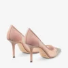 Love 85 Balletroze mesh pumps met spitse neus en dégradé-kristallen