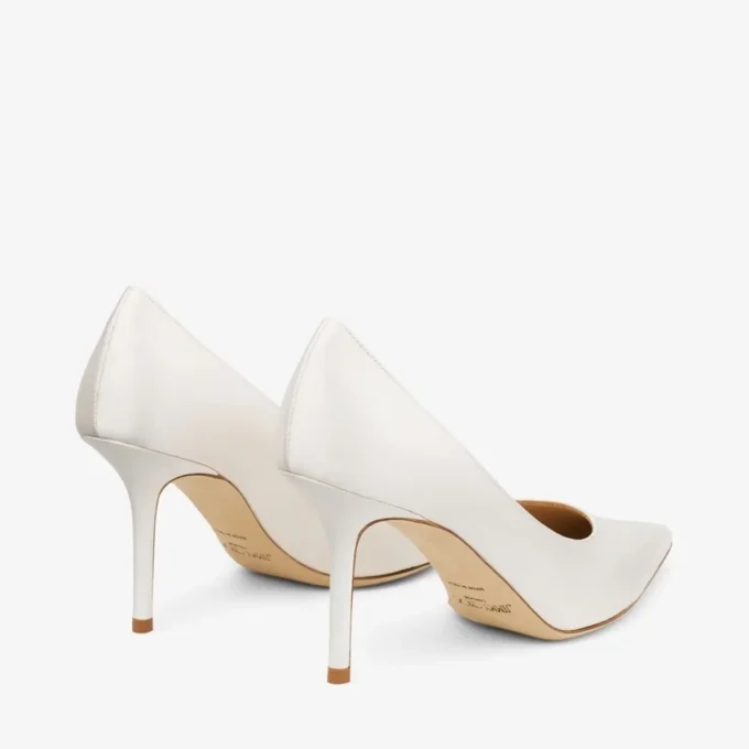 Love 85 ivoorkleurige satijnen pumps Love 85 ivoorkleurige satijnen pumps