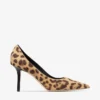 Love 85 Pumps van ponyleer met natuurlijke luipaardprint