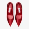 Love 85 Ruby Red satijnen pumps