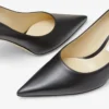 Love 85 zwarte kalfsleren pumps met Jc-embleem