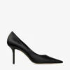 Love 85 zwarte satijnen pumps