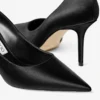 Love 85 zwarte satijnen pumps