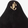 Love 85 zwarte suède pumps met puntige neus en JC-embleem Love 85 zwarte suède pumps met puntige neus en JC-embleem