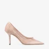 Love Mesh 85 Macaron satijnen pumps met gerimpelde tule