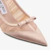 Love Mesh 85 Macaron satijnen pumps met gerimpelde tule