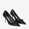 Love Mesh 85 Zwarte Spazzolato en gerimpelde mesh pumps Love Mesh 85 Zwarte Spazzolato en gerimpelde mesh pumps