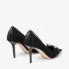 Love Mesh 85 Zwarte Spazzolato en gerimpelde mesh pumps Love Mesh 85 Zwarte Spazzolato en gerimpelde mesh pumps