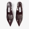 Love Sling Back 85 Sambuco Glanzend leer met krokodillenreliëf