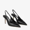 Love Sling Back 85 Zwarte kalfsleren slingbacks
