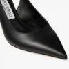 Love Sling Back 85 Zwarte kalfsleren slingbacks